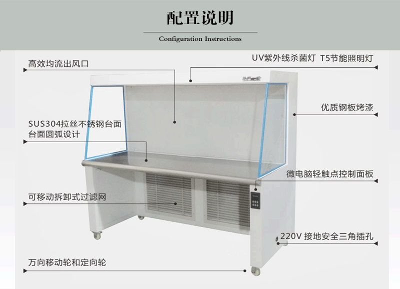 双人水平流超净工作台配置